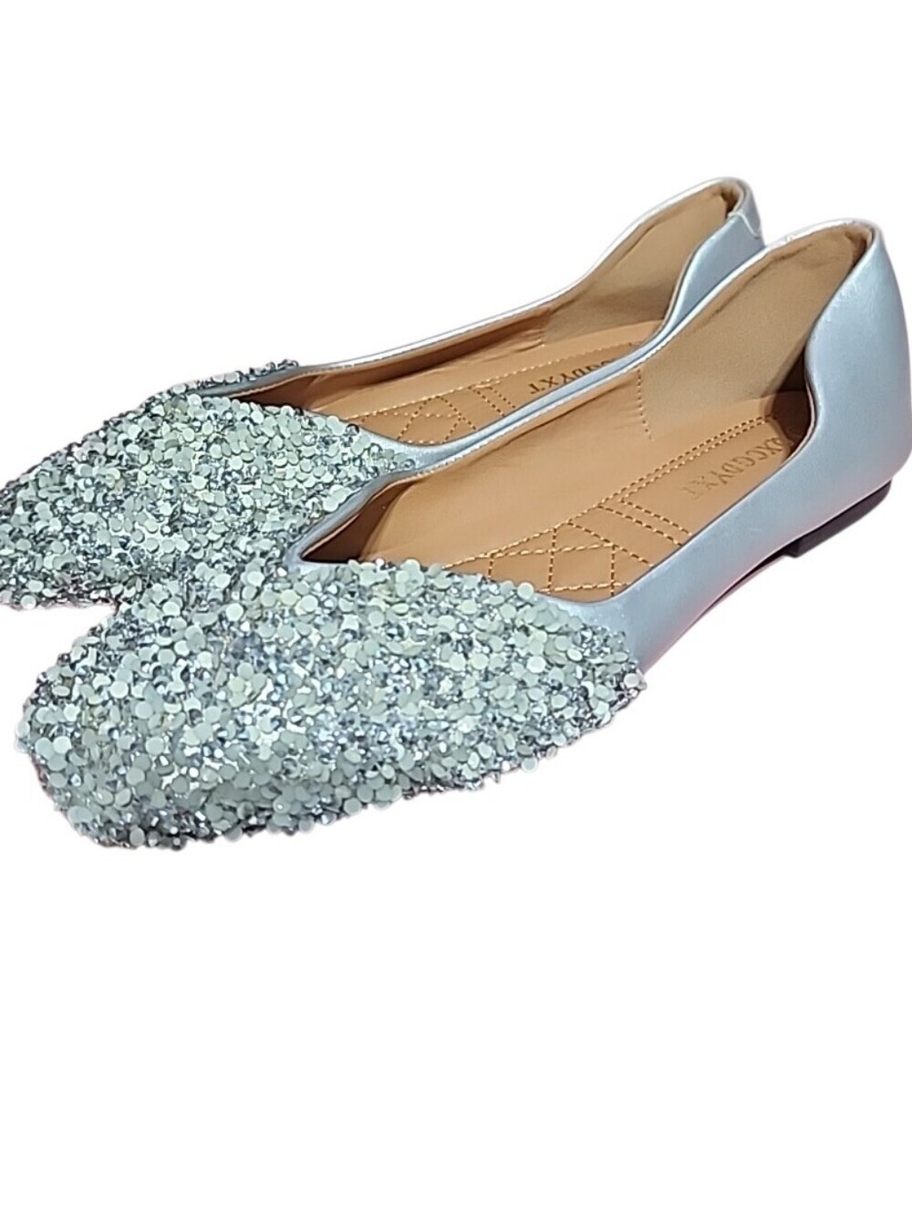 Womens Rhinstone Flats. 260/ Us 9.5